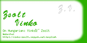 zsolt vinko business card